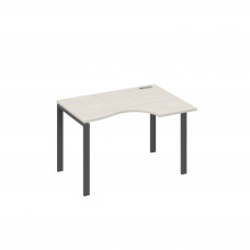 Стол эргономичный правый "Классика" на металлокаркасе UNO дуб / металлокаркас антрацит А4 А1 042 ДШ