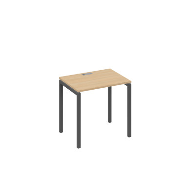 Стол письменный на металлокаркасе DUE натуральный дуб / металлокаркас антрацит А4 А2 001 НД