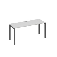 Стол письменный на металлокаркасе DUE серый / металлокаркас антрацит А4 А2 005 СЕ