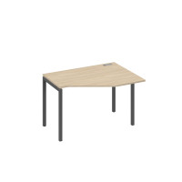 Стол правый "Техно" эргономичный на металлокаркасе DUE дуб скандинавский / металлокаркас антрацит А4 А2 052 ДК