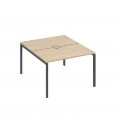 Рабочая станция на металлокаркасе DUE (2х120) дуб скандинавский / металлокаркас антрацит А4 А2 173 ДК