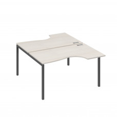 Рабочая станция металлокаркас DUE со столами (2х140) Классика дуб / металлокаркас антрацит А4 А2 184 ДШ