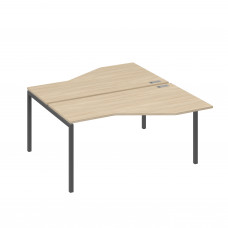 Рабочая станция опоры DUE столы Техно (2х160) дуб скандинавский / металлокаркас антрацит А4 А2 188 ДК