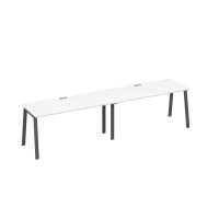 Рабочая станция на металлокаркасе TRE (2х160) белый премиум / металлокаркас антрацит А4 А3 015-2 БП