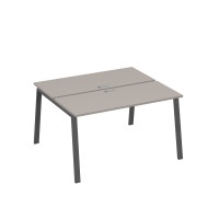 Станция 2х140 с опорами TRE офисная мокко премиум / металлокаркас антрацит А4 А3 171 МП