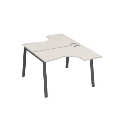 Рабочая станция каркас TRE столы Классика (2х120) дуб / металлокаркас антрацит А4 А3 180 ДШ