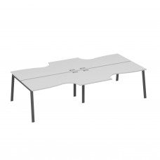 Рабочая станция столы Классика (4х160) опоры TRE серый / металлокаркас антрацит А4 А3 185-2 СЕ