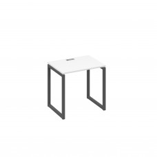 Стол письменный на металлокаркасе QUATTRO белый премиум / металлокаркас антрацит А4 А4 001 БП