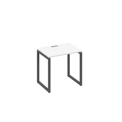 Стол письменный на металлокаркасе QUATTRO белый премиум / металлокаркас антрацит А4 А4 001 БП