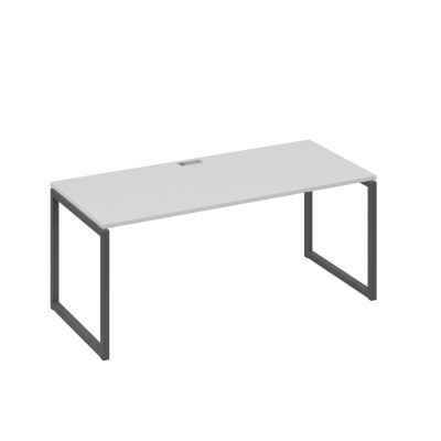 Стол письменный на металлокаркасе QUATTRO серый / металлокаркас антрацит А4 А4 026 СЕ
