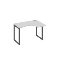 Стол 120 эргономичный правый Классика каркас QUATTRO серый / металлокаркас антрацит А4 А4 032 СЕ