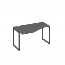 Стол левый "Техно" эргономичный на металлокаркасе QUATTRO антрацит премиум / металлокаркас антрацит А4 А4 053 АР