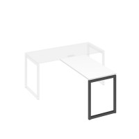 Брифинг-приставка металлокаркас QUATTRO белый премиум / металлокаркас антрацит А4 А4 072 БП