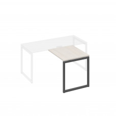 Брифинг-приставка каркасе QUATTRO металлический дуб / металлокаркас антрацит А4 А4 073 ДШ