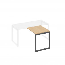 Брифинг-приставка каркасе QUATTRO металлический натуральный дуб / металлокаркас антрацит А4 А4 073 НД