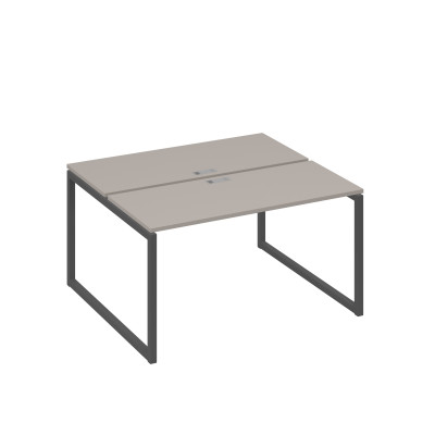 Станция (2х140) офисная с металлокаркасом QUATTRO мокко премиум / металлокаркас антрацит А4 А4 171 МП