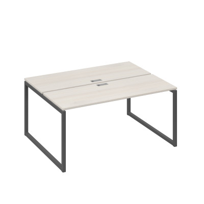 Рабочая станция каркасе QUATTRO (2х160) дуб / металлокаркас антрацит А4 А4 172 ДШ