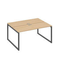 Рабочая станция каркасе QUATTRO (2х160) натуральный дуб / металлокаркас антрацит А4 А4 172 НД