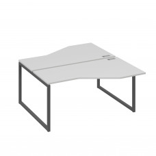 Рабочая станция со столами Техно (2х160) каркас QUATTRO серый / металлокаркас антрацит А4 А4 188 СЕ