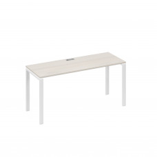 Стол письменный на металлокаркасе UNO дуб / металлокаркас белый А4 Б1 005 ДШ
