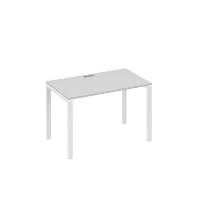 Стол письменный на металлокаркасе UNO серый / металлокаркас белый А4 Б1 013 СЕ
