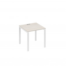 Стол письменный на металлокаркасе UNO дуб / металлокаркас белый А4 Б1 021 ДШ