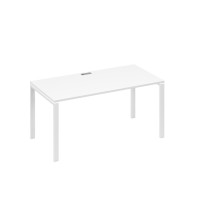 Стол письменный на металлокаркасе UNO белый премиум / металлокаркас белый А4 Б1 025 БП