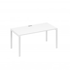 Стол письменный на металлокаркасе UNO белый премиум / металлокаркас белый А4 Б1 025 БП