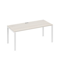 Стол письменный на металлокаркасе UNO дуб / металлокаркас белый А4 Б1 026 ДШ