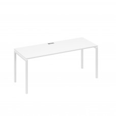 Стол письменный на металлокаркасе DUE белый премиум / металлокаркас белый А4 Б2 016 БП
