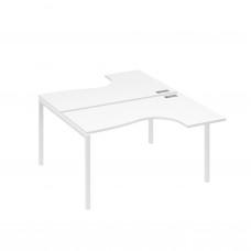 Станция каркас DUE столы (2х140) Классика белый премиум / металлокаркас белый А4 Б2 181 БП