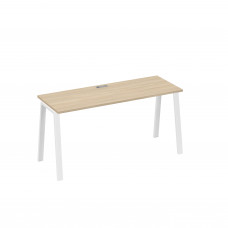 Стол письменный на металлокаркасе TRE дуб скандинавский / металлокаркас белый А4 Б3 005 ДК