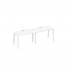 Станция рабочая на металлокаркасе TRE 2х120 белый премиум / металлокаркас белый А4 Б3 013-2 БП