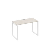 Стол письменный на металлокаркасе QUATTRO дуб / металлокаркас белый А4 Б4 003 ДШ