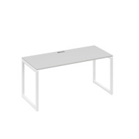 Стол письменный на металлокаркасе QUATTRO серый / металлокаркас белый А4 Б4 015 СЕ