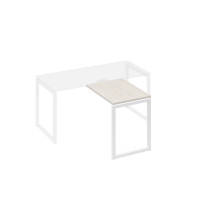 Брифинг-приставка опоры QUATTRO дуб / металлокаркас белый А4 Б4 071 ДШ