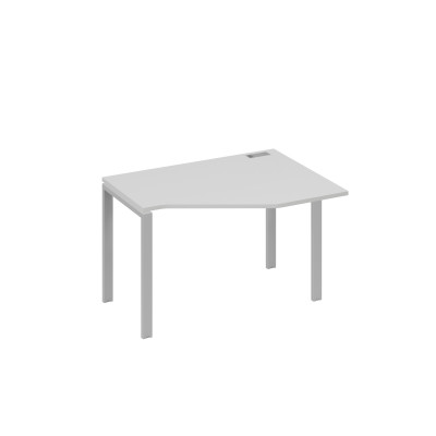 Стол эргономичный правый "Техно" на металлокаркасе UNO серый / металлокаркас серый А4 С1 052 СЕ