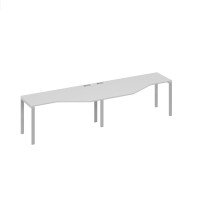 Рабочая станция опоры UNO столы Техно (2х160) серый / металлокаркас серый А4 С1 055-2 СЕ