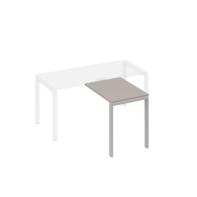 Брифинг-приставка с каркасом UNO мокко премиум / металлокаркас серый А4 С1 071 МП