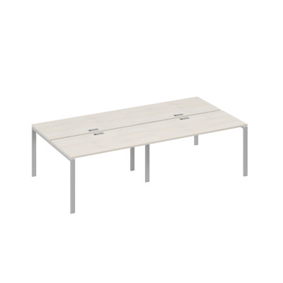 Рабочая станция на металлокаркасе UNO (4х140) дуб / металлокаркас серый А4 С1 174-2 ДШ