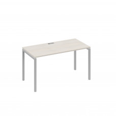 Стол 140x70 письменный на каркасе DUE дуб / металлокаркас серый А4 С2 014 ДШ