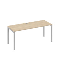 Стол письменный на металлокаркасе DUE дуб скандинавский / металлокаркас серый А4 С2 016 ДК