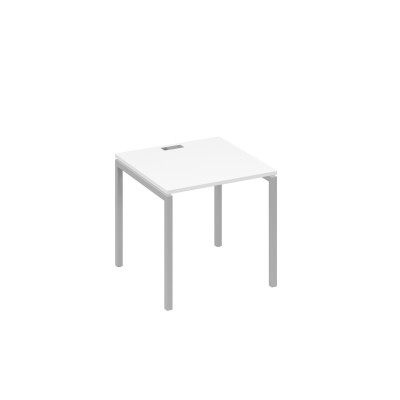 Стол письменный на металлокаркасе DUE белый премиум / металлокаркас серый А4 С2 021 БП