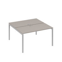 Рабочая станция опоры DUE 2х140 мокко премиум / металлокаркас серый А4 С2 174 МП