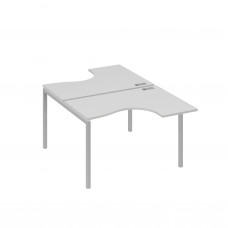 Рабочая станция столы Классика (2х120) каркас DUE серый / металлокаркас серый А4 С2 180 СЕ
