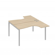 Станция каркас DUE столы (2х140) Классика дуб скандинавский / металлокаркас серый А4 С2 181 ДК