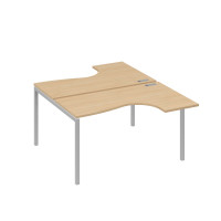 Станция каркас DUE столы (2х140) Классика натуральный дуб / металлокаркас серый А4 С2 181 НД