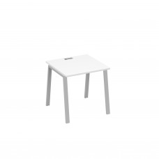 Стол письменный на металлокаркасе TRE белый премиум / металлокаркас серый А4 С3 021 БП