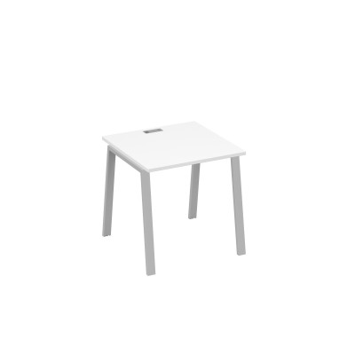 Стол письменный на металлокаркасе TRE белый премиум / металлокаркас серый А4 С3 021 БП