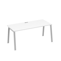 Стол письменный на металлокаркасе TRE белый премиум / металлокаркас серый А4 С3 026 БП